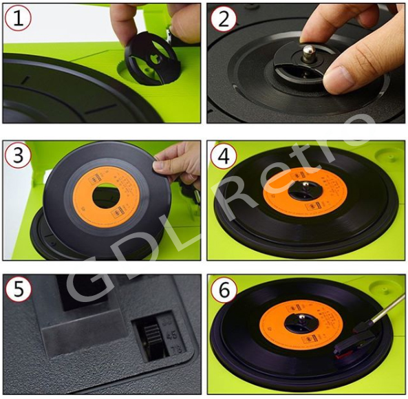 orta kismi olmayan 45 lik plaklari nasil dinlersiniz gdl retro