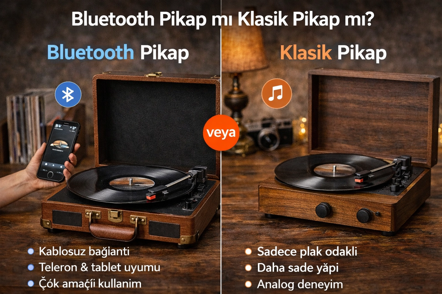 Bluetooth Pikap mı Klasik Pikap mı? Hangisi Size Daha Uygun?