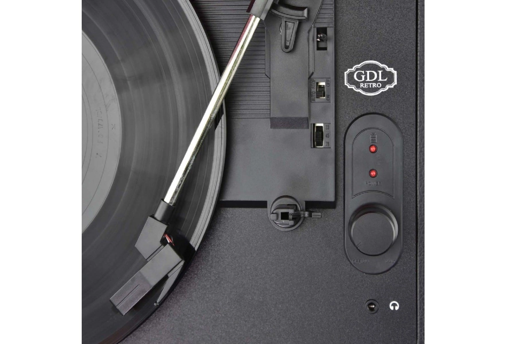 GDL Retro Çanta Pikap T317 Siyah –  Şarjlı ve Taşınabilir Retro Plak Çalar
