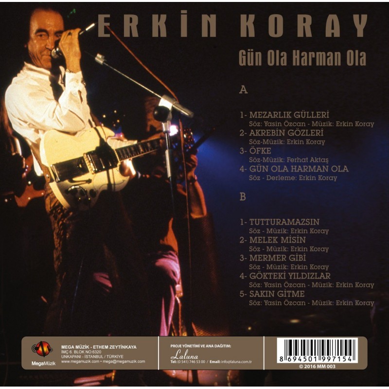 Erkin Koray - Gün Ola Harman Ola (Plak)