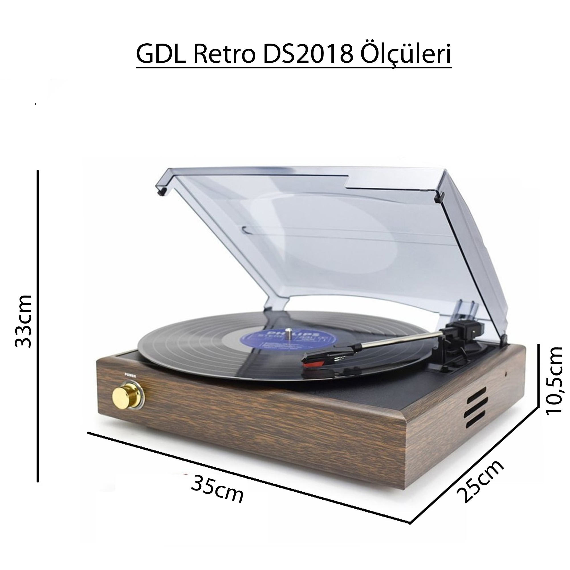 GDL Retro DS-2018 Nostalgic Turntable