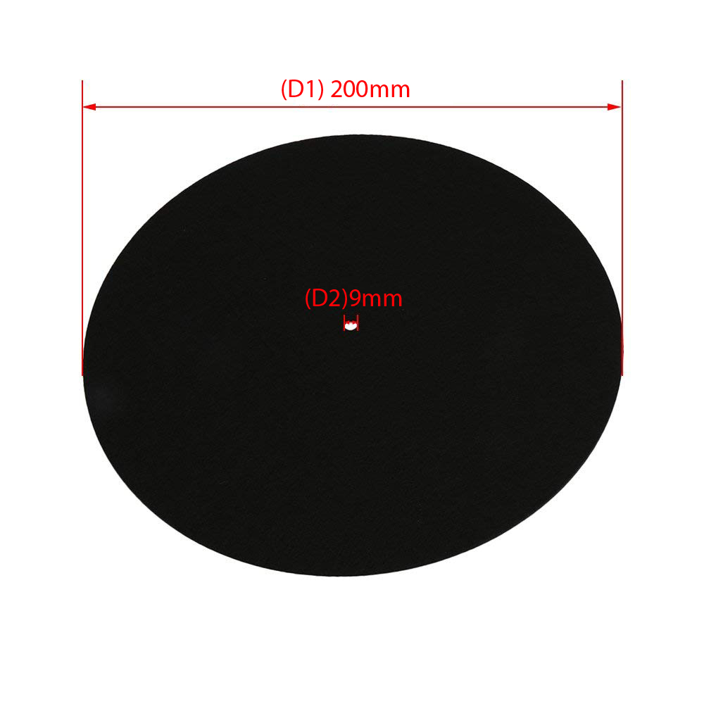 GDL Retro Antistatic Black Pad (Keçe) 200x9mm