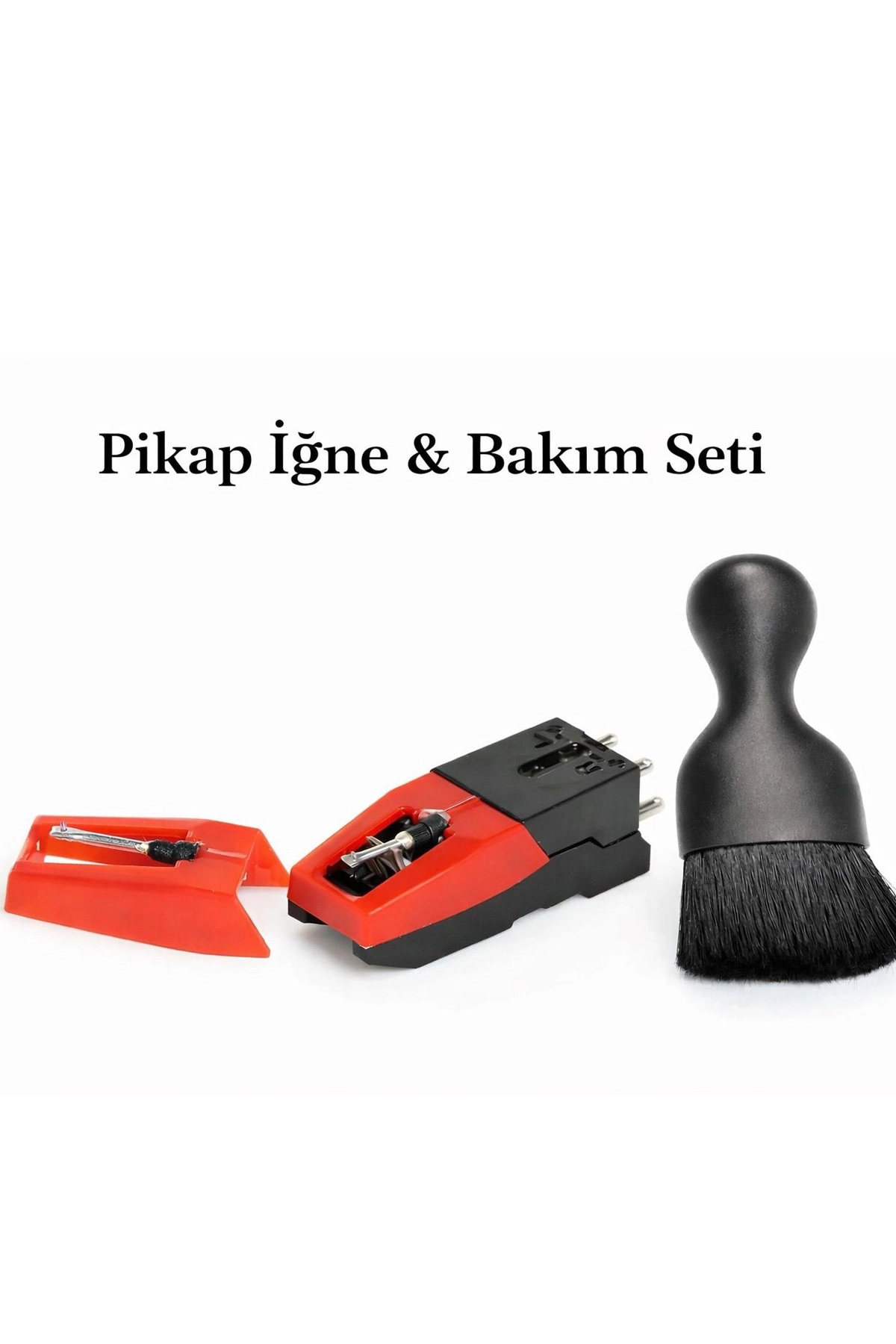 GDL Retro Pikap İğne & Bakım Seti – Kristalli İğne + Universal İğne + Plak Temizleme Fırçası