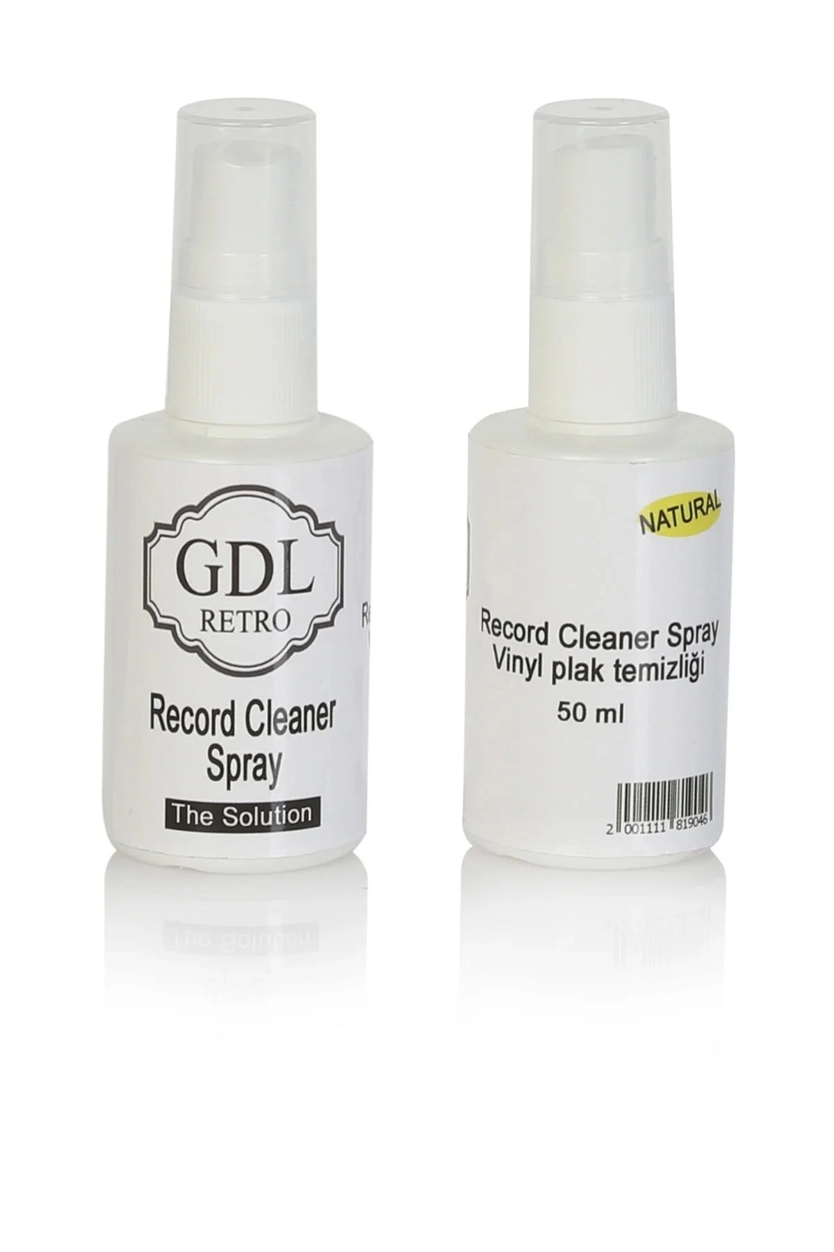 GDL Retro Plak Bakım Seti - Plak Temizleme Fırçası + Antistatik Ped + Plak Temizleme Spreyi