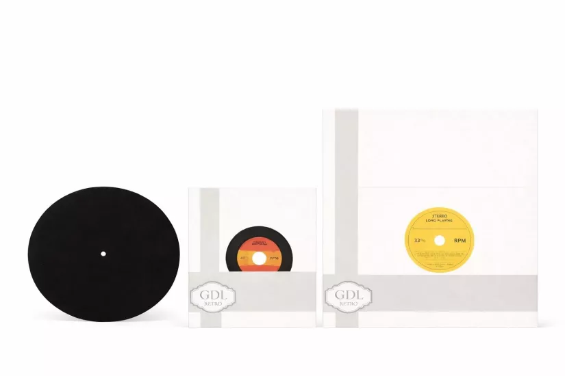 GDL Retro Plak koruma Seti - 45’lik Plak kılıfı - 33’lük Plak Kılıfı - Antistatik Ped