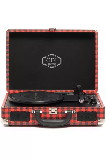 Şarjlı Bluetooth Plak Çalar GDL Retro T317B PRO KS | Taşınabilir Pikap