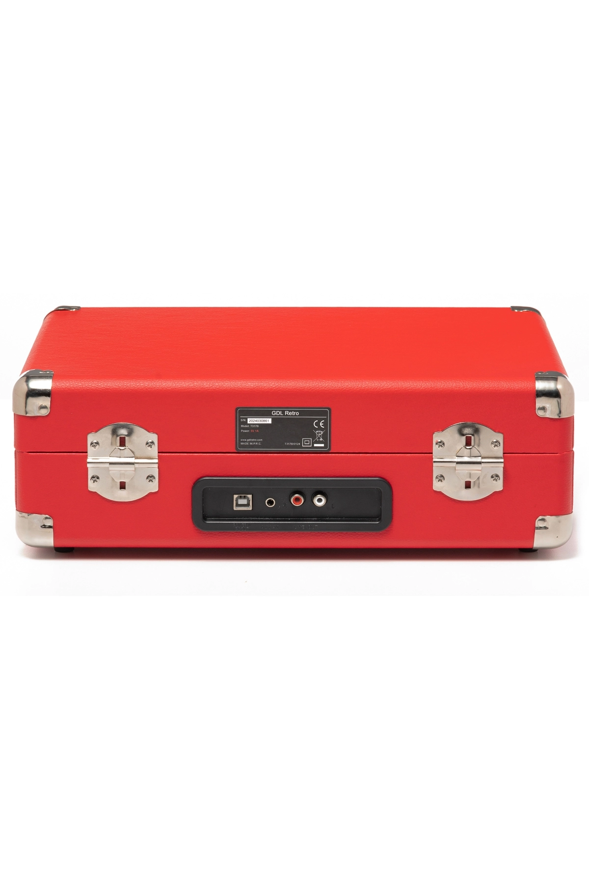 GDL Retro T317B PRO Kırmızı Plak Çalar – Bluetooth, Şarjlı ve Taşınabilir Pikap