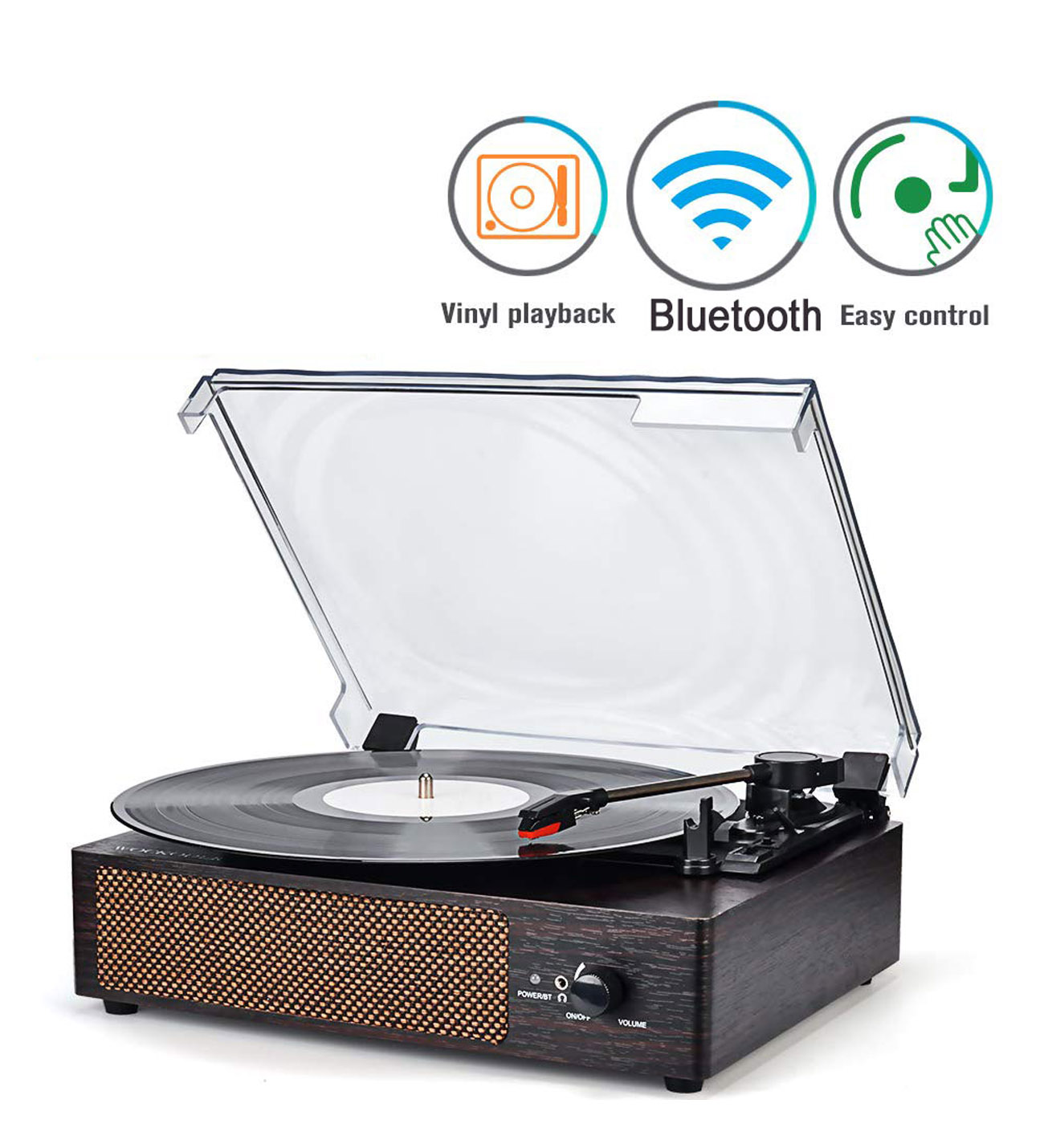 GDL Retro T500 Cherry Turntable (Bluetooth)