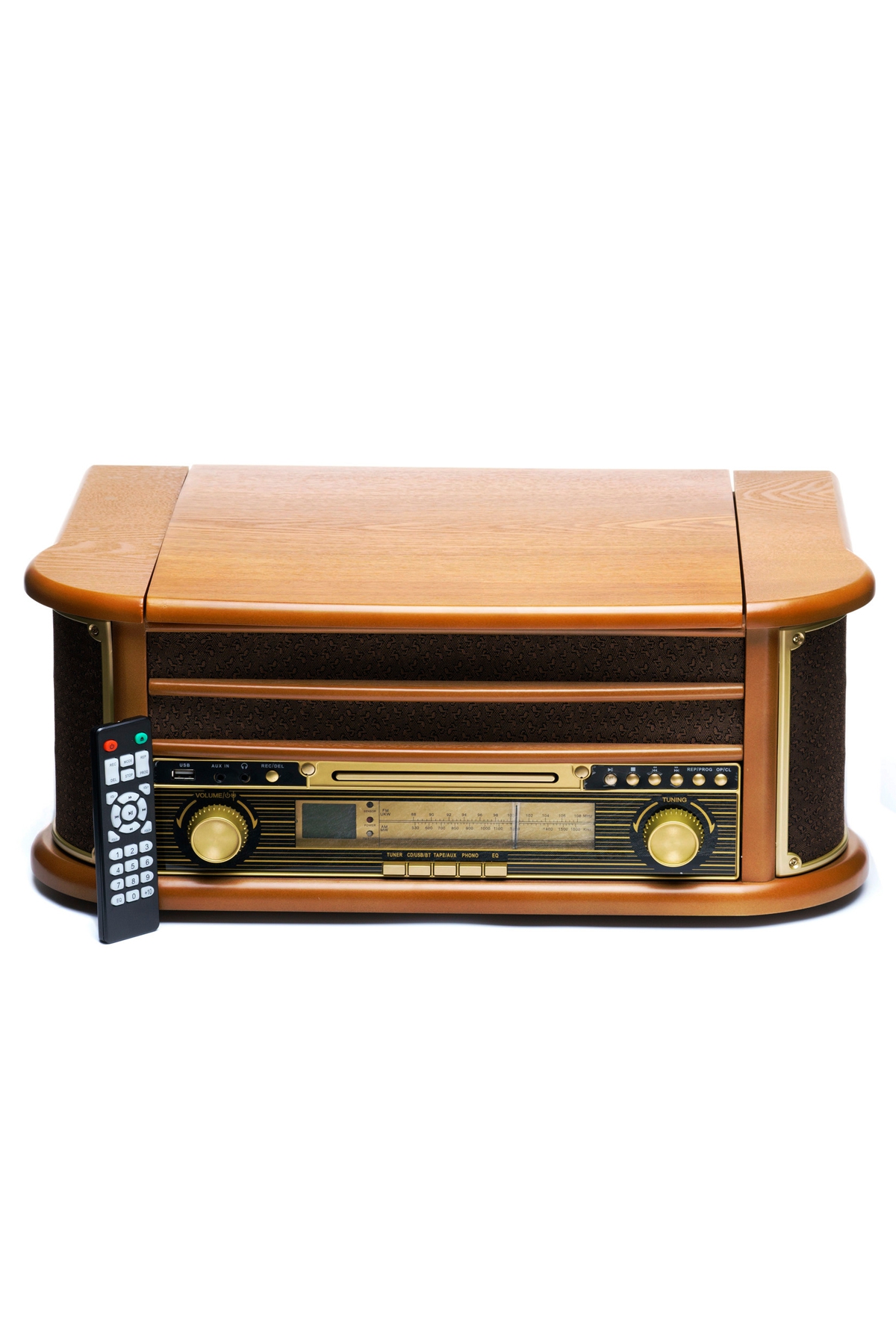 GDL Retro T518 Turntable, Radio, CD, Cassette, USB Player