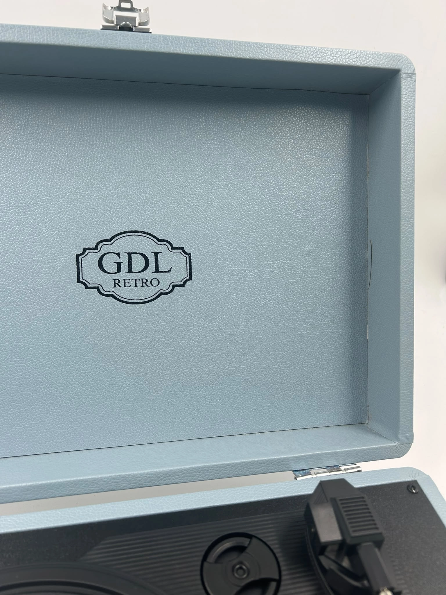 GDL Retro Çanta Pikap T317B GÖKYÜZÜ - Bluetooth, Şarjlı ve Taşınabilir Retro Plak Çalar