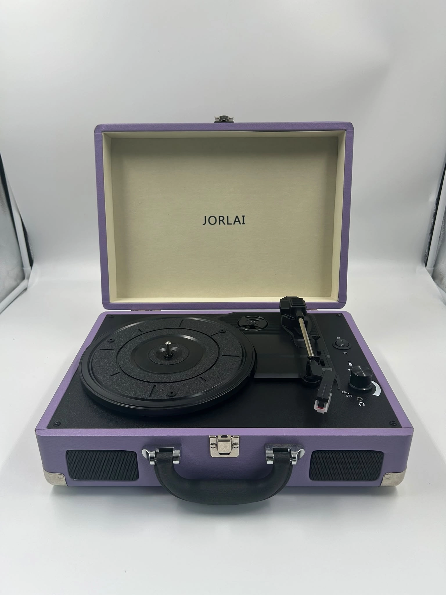 GDL Retro Çanta Pikap T317B LİLA - Bluetooth, Şarjlı ve Taşınabilir Retro Plak Çalar